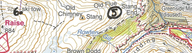 switchback and ski tow-map view